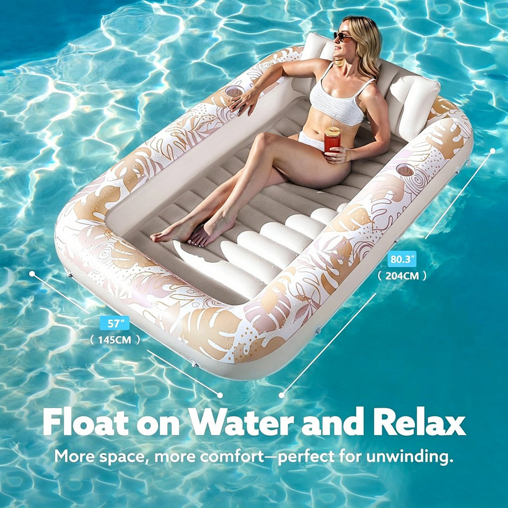 Tanning Pool - Luxe Opblaasbaar Zonnebed (Beige)